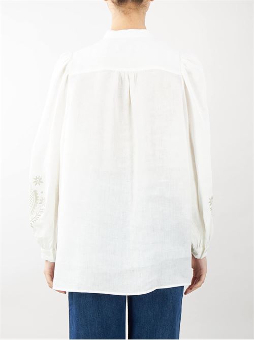 Linen canvas shirt with embroidery Max Mara Weekend MAX MARA WEEKEND |  | CARNIA27